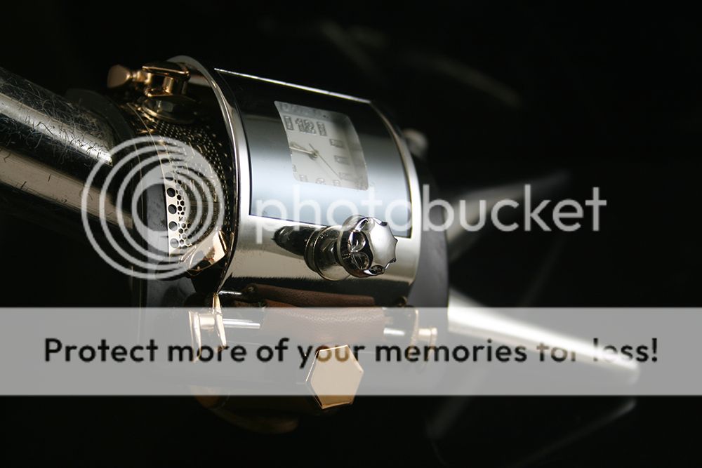 unusual design steampunk wrist watch cuff Hi Tek Alexander